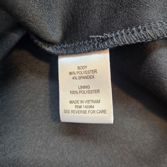 Signature Women's Dress 2X 2XL Black Sleeveless Misses Size 18W 20W - Picture 4 of 6